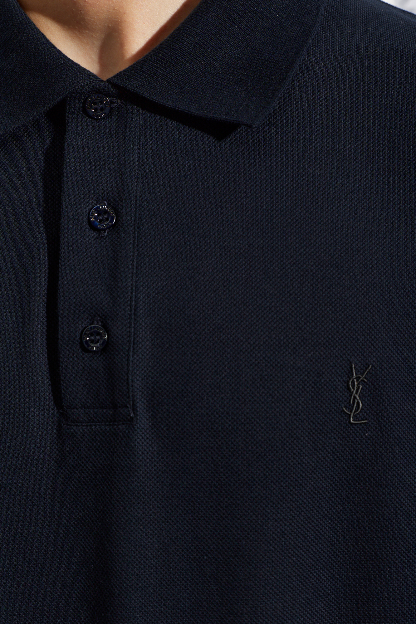 Saint Laurent Polo with embroidered logo | Men's | Vitkac